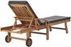 vidaXL Sonnenliegen mit Auflagen 2 Stk. Massivholz Teak Dunkelgrau 3054634 Bild 5