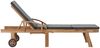 vidaXL Sonnenliegen mit Auflagen 2 Stk. Massivholz Teak Dunkelgrau 3054634 Bild 4