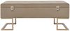 vidaXL Bank mit Staufach 105 cm Beige Samt 247574 Bild 3