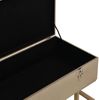 vidaXL Bank mit Staufach 105 cm Beige Samt 247574 Bild 5