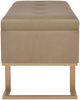 vidaXL Bank mit Staufach 105 cm Beige Samt 247574 Bild 4