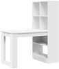 vidaXL Schreibtisch mit Regal Weiß 122 x 67 x 145 cm Holzwerkstoff 3337257 Bild 2