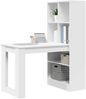 vidaXL Schreibtisch mit Regal Weiß 122 x 67 x 145 cm Holzwerkstoff 3337257 Bild 3