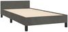 Einzelbettgestell Design für Erwachsene ohne Matratze Dunkelgrau 90x190 cm Samt d4676e Bild 5