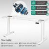 Albatros höhenverstellbares Schreibtisch Tischgestell elektrisch | LIFT S5 Weiß | Gestell, Tischbeine, Tischfüße Metall | Display | 120Kg belastbar Bild 3