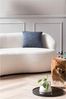 Nierensofa 3-Sitzer Bouclé mit abgerundeten Armlehnen Weiß 170 x 95 x 70 cm Bild 5