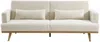 Vente-unique - ESME Sofa Stoff Weiß - B 89 cm x H 85 cm x L 216 cm Bild 2