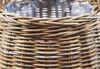 Kobolo Pflanzkübel Pflanzkorb Rattan - rund mit Folie ausgeschlagen (1 Stück) Bild 4