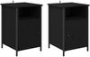 vidaXL Nachttisch 2 pcs Schwarz Eichen-Optik 40 x 42 x 60 cm 881837 Bild 2