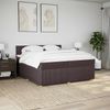vidaXL Boxspringbett mit Matratze Dunkelbraun 200x200 cm Stoff 3287566 Bild 3