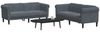 vidaXL 2-tlg. Sofagarnitur Dunkelgrau Samt 3209220 Bild 3