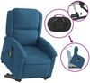 vidaXL Massagesessel mit Aufstehhilfe Blau Samt 3204321 Bild 5
