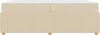vidaXL Bettrahmen mit Matratze Creme 200 x 200 cm Stoff 3398436 Bild 5