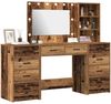 vidaXL Schminktisch 3 pcs Braun 40 x 41 x 135 cm Holzwerkstoff 3334216 Bild 3