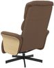 vidaXL Relaxsessel mit Fußteil Braun Stoff 356604 Bild 5