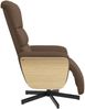 vidaXL Relaxsessel mit Fußteil Braun Stoff 356604 Bild 4