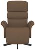 vidaXL Relaxsessel mit Fußteil Braun Stoff 356604 Bild 3