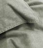 Primera Flanell Bettwäsche 155x220 stonewashed olive uni grün 173100-518 Bild 2