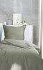 Primera Flanell Bettwäsche 155x220 stonewashed olive uni grün 173100-518 Bild 4