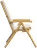 vidaXL Gartenstühle 6 Stk. Verstellbar Klappbar mit Kissen Bambus 3208928 Bild 5