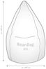 Sitzsack Easy XXL ca. 300 Liter anthrazit Bild 3