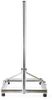 Satelliten Balkon Ständer | Mastlänge: 1.00 m | Maximale Schüsselgröße: 90.0 cm | Bodenplattengröße: 1 x 50 x 50 cm | Stahl | Silber Bild 4