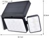 Lutec Tuda 6935502330 Solar Wandleuchte 3-flammig ECO Light Sensor Bild 4