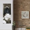 Queence Garderobe - "Zola" Druck auf hochwertigem Arcylglas inkl. Edelstahlhaken und Aufhängung, Format: 50x120cm Bild 2