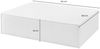 KAWOLA Polsterhocker CARMO Hockerbank Stoff gelb 43 x 100 x 145 cm Bild 3