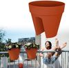 Balkonkasten 7,5l 28,5x25,5 cm terracotta Bild 2