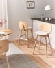 Set mit 2 Barstühlen CHARLESTON Holz Hellbraun Hellbeige Bild 3