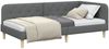 vidaXL Eckbettgestell Dunkelgrau 90 x 200 cm Stoff 42016570 Bild 3