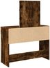 vidaXL Schminktisch mit LED-Lichterkette, Holzwerkstoff räuchereiche, 100 x 40 x 130 cm Bild 4