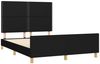 vidaXL Bettgestell ohne Matratze Schwarz 140x190 cm Stoff 3124970 Bild 4