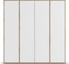rauch Kleiderschrank Nabila, Drehtürenschrank, Garderobenschrank, 4-türig, mit 1 Kleiderstange und 5 Einlegeböden, Farbe Weiß/Eiche Artisan, Holz, mit Push-to-Open Funktion, 187x194x53cm Bild 2