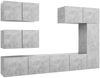 vidaXL 6-tlg. TV-Schrank-Set Betongrau Spanplatte [3079135] Bild 2