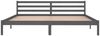 vidaXL Massivholzbett Kiefer 200x200 cm Grau [810452] Bild 4