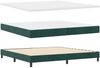 vidaXL Boxspringbett mit Matratze Dunkelgrün 200 x 200 cm Samt 3340355 Bild 4