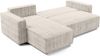 AX LIVING Ecksofa L Form Aydin Cord Schlafsofa Creme Schlaffunktion Bild 4
