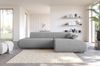 Selsey 'Armone' Ecksofa mit Schlaffunktion, Chenille, Ottomane rechts, Grau Bild 2