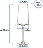 Nexo Sektglas 22cl - 6 Stück Bild 4