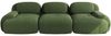 Ecksofa mit Sitzfläche aus Cord, Green, rahmenlos, modular und montagefrei,75 x 298 x 103 cm Bild 4