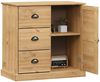 Sideboard, Kommode mit Schubladen 78x40x75 cm Massivholz Kiefer j2202p Bild 3