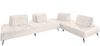 KAWOLA Sofa WIOLO Ecksofa velvet cremeweiß 80 x 240 x 350 cm Bild 3