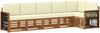 vidaXL Ecksofa Set mit Kissen 5 pcs Natur und Creme 3384411 Bild 2