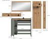 Garderobenkombination B/H/T: 192x236x32 cm in Salbei Nachbildung und Artisan Oak Nachbildung Bild 4