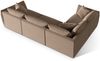 Micadoni Ecksofa Chris 4-Sitzer Links Samt Hellbraun Bild 3