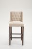 CLP 2er Set Barhocker Cassandra Stoff mit gestepptem Bezug,creme antik-dunkel Bild 5