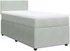 vidaXL Boxspringbett mit Matratze Hellgrau 90x200 cm Samt 3287632 Bild 2