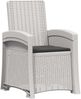 vidaXL Liegesessel Garten Rattan-Optik 2 pcs Weiß und Anthrazit PP 8012025 Bild 4